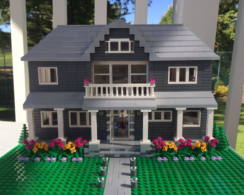 casa de lego tamaño real