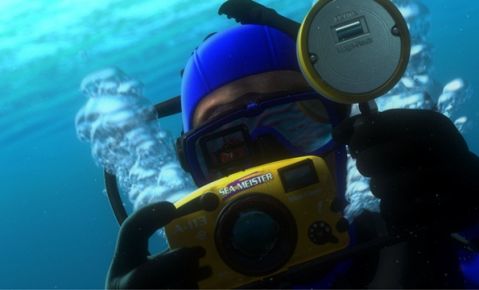 En Buscando a Nemo, es el código de la cámara del buzo.