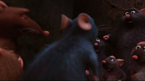 En Ratatouille, fue esta enorme rata la que tuvo el privilegio de llevar el código en su oreja.