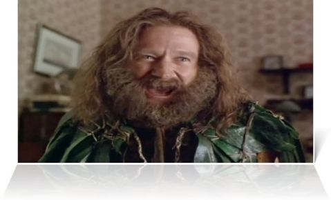 Robin Williams en la película “Jumanji”